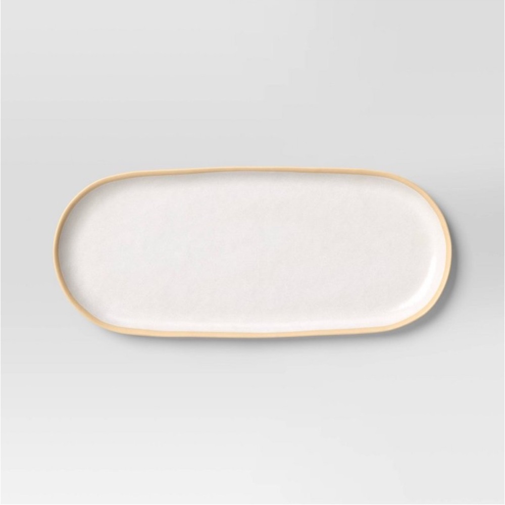 Melamine Serving Platter Set Ivory -Threshold - Picture 5 of 11